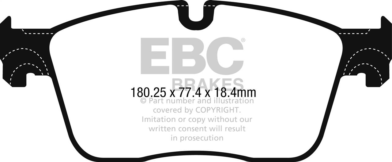 DPX2253 EBC Brake pad set