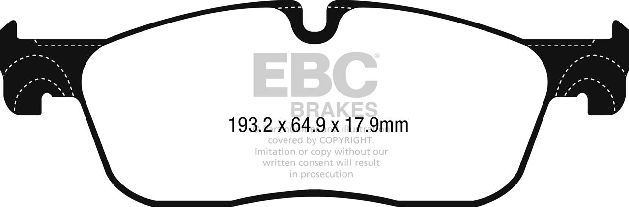 DPX2251 EBC Brake pad set