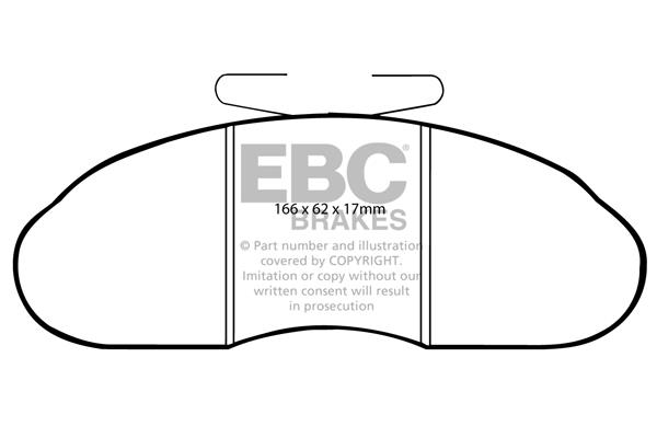 EBC DP633 Brake Pad Set, disc brake DP633