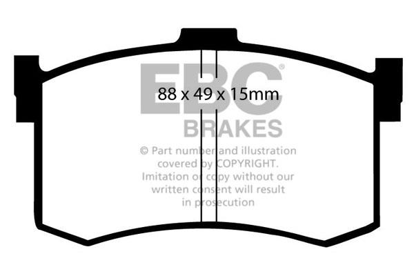 EBC DP631 Brake Pad Set, disc brake DP631