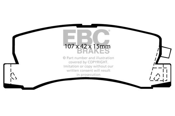 EBC DP628 Brake Pad Set, disc brake DP628