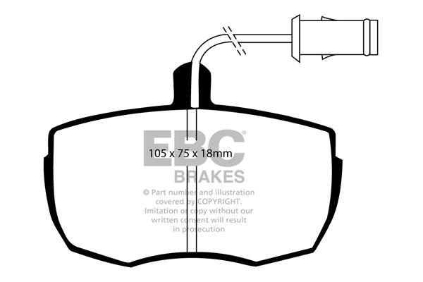 EBC DP622 Brake Pad Set, disc brake DP622