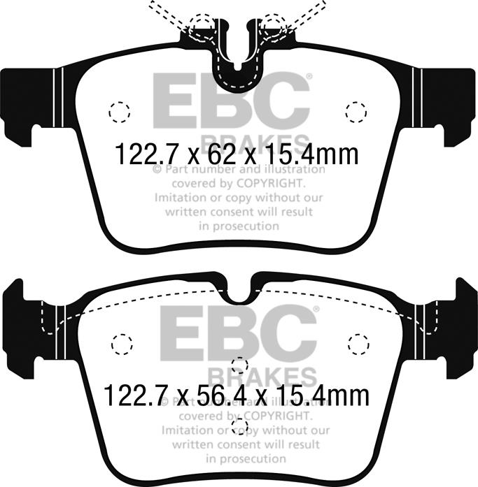 EBC DPX2215 Brake Pad Set, disc brake DPX2215