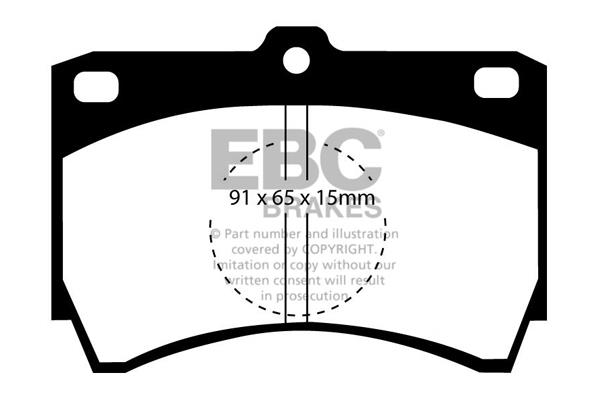 EBC DP607 Brake Pad Set, disc brake DP607