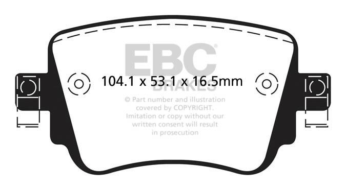 EBC DPX2201 Brake Pad Set, disc brake DPX2201