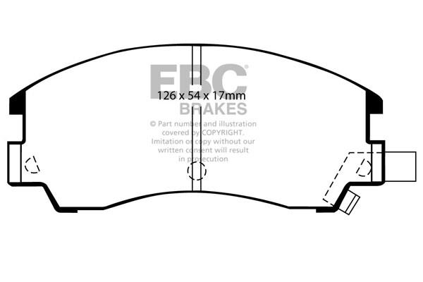 EBC DP582 Brake Pad Set, disc brake DP582
