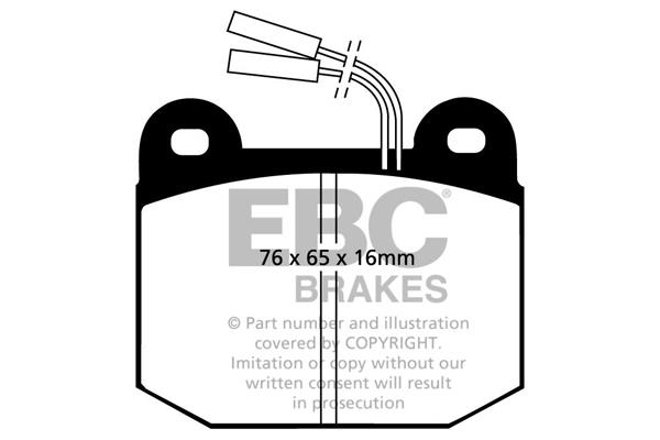 EBC DP578 Brake Pad Set, disc brake DP578