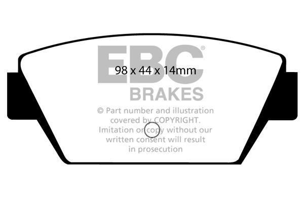 EBC DP576 Brake Pad Set, disc brake DP576