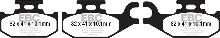 Brake pad Renault Twizy: DPX2182 EBC Brake pad set