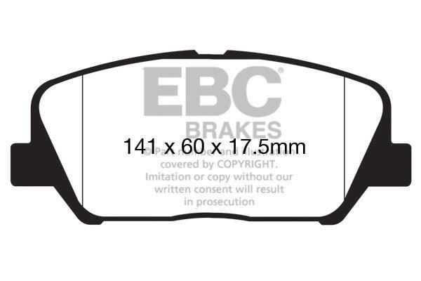 EBC DPX2172 Brake Pad Set, disc brake DPX2172