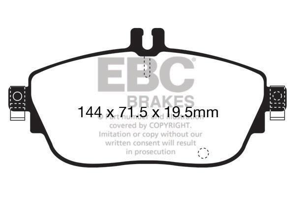 EBC DPX2165 Brake Pad Set, disc brake DPX2165