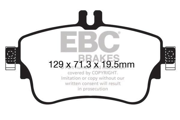 EBC DPX2164 Brake Pad Set, disc brake DPX2164