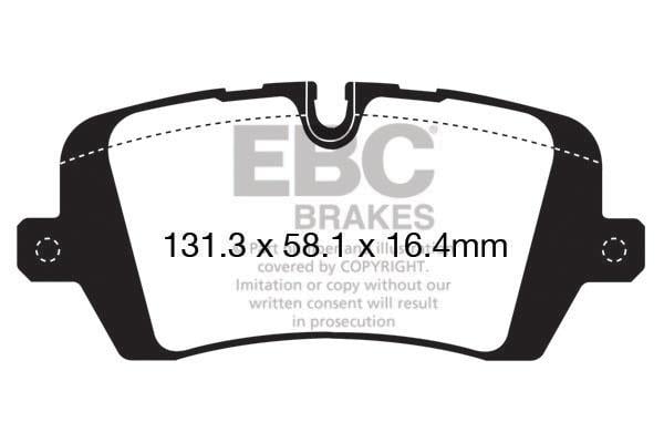 EBC DPX2161 Brake Pad Set, disc brake DPX2161