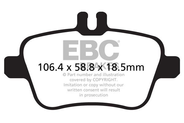 EBC DPX2157 Brake Pad Set, disc brake DPX2157