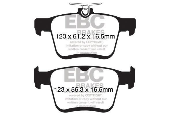 EBC DPX2153 Brake Pad Set, disc brake DPX2153