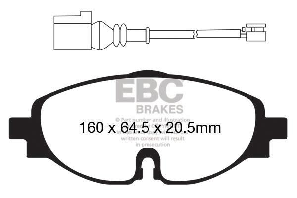 EBC DPX2150 Brake Pad Set, disc brake DPX2150