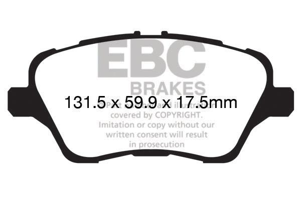 EBC DPX2149 Brake Pad Set, disc brake DPX2149