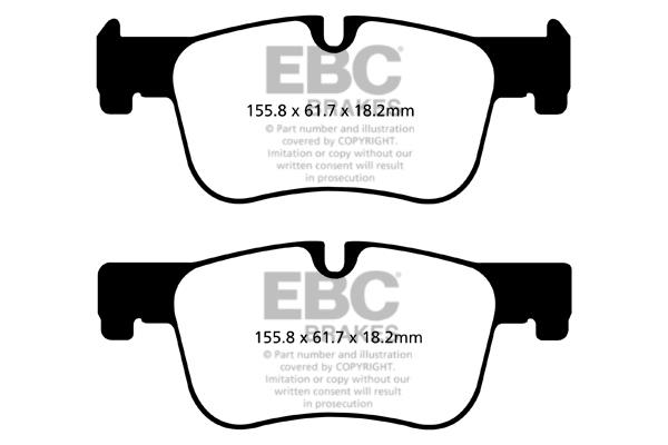 EBC DPX2143 Brake Pad Set, disc brake DPX2143