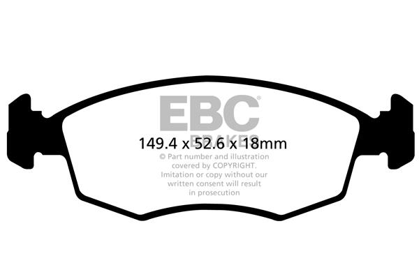 EBC DPX2142 Brake Pad Set, disc brake DPX2142