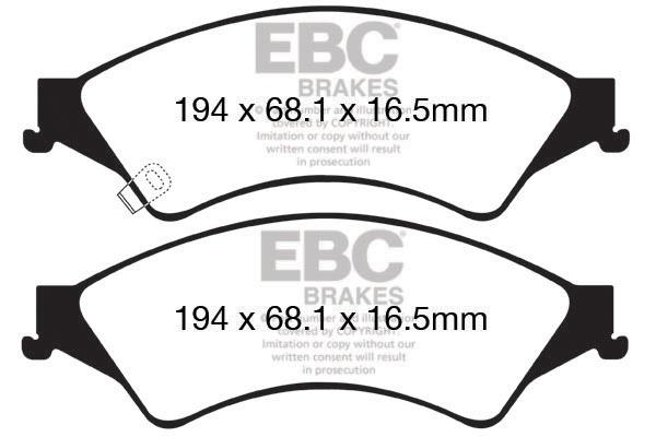 EBC DPX2140 Brake Pad Set, disc brake DPX2140
