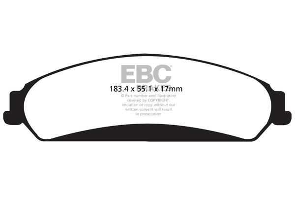 EBC DPX2139 Brake Pad Set, disc brake DPX2139