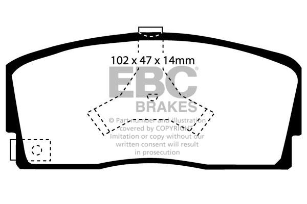 EBC DP765 Brake Pad Set, disc brake DP765