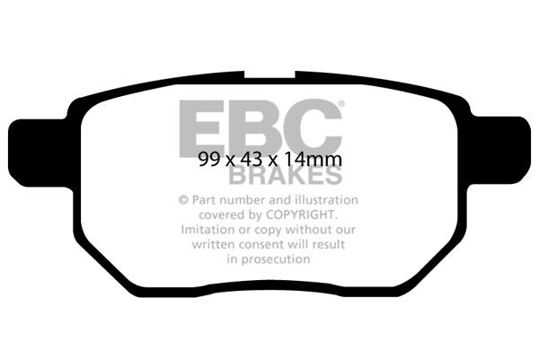 EBC DP1947 Brake Pad Set, disc brake DP1947