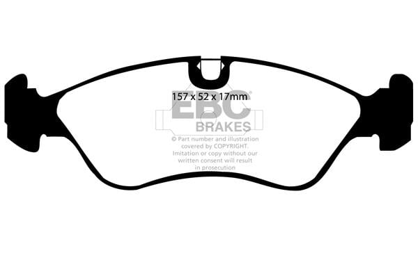 EBC DP760 Brake Pad Set, disc brake DP760