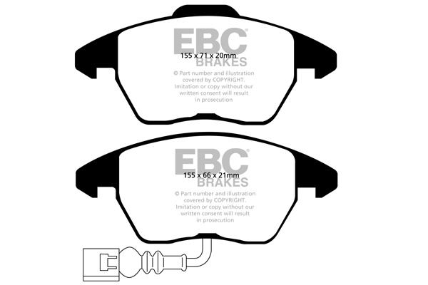 EBC DP1945 Brake Pad Set, disc brake DP1945