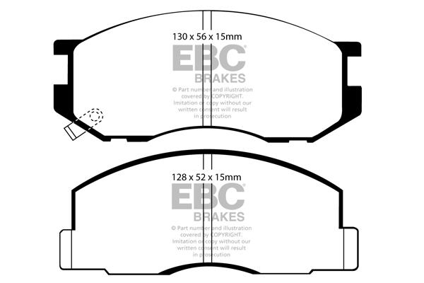 EBC DP747 Brake Pad Set, disc brake DP747