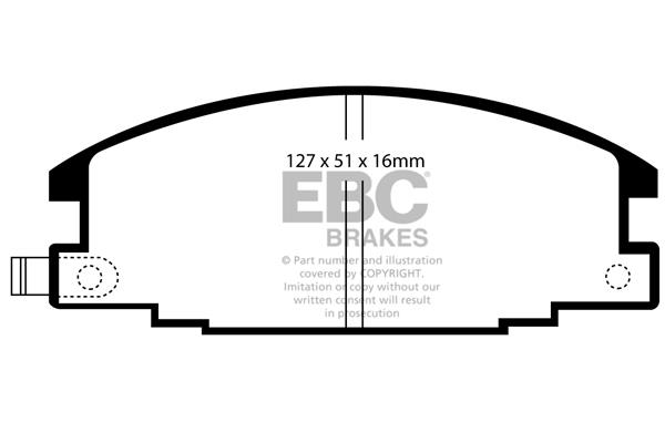EBC DP746 Brake Pad Set, disc brake DP746