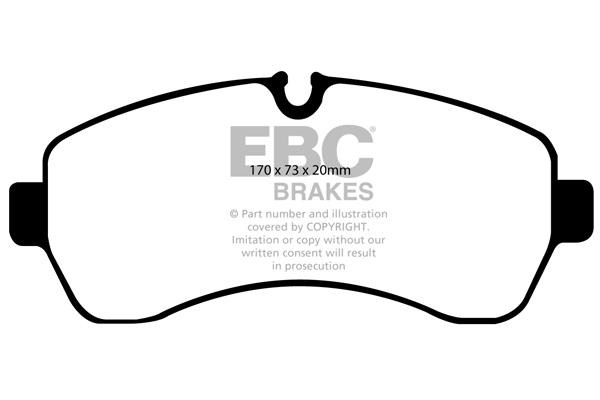 EBC DP1928 Brake Pad Set, disc brake DP1928