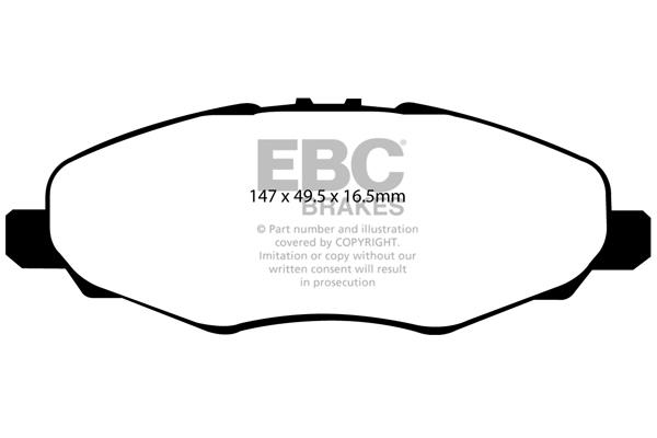 EBC DP1924 Brake Pad Set, disc brake DP1924