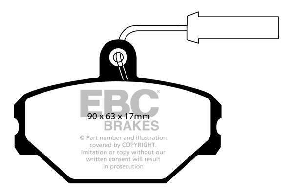 EBC DP718 Brake Pad Set, disc brake DP718