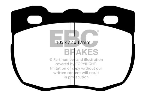EBC DP713 Brake Pad Set, disc brake DP713