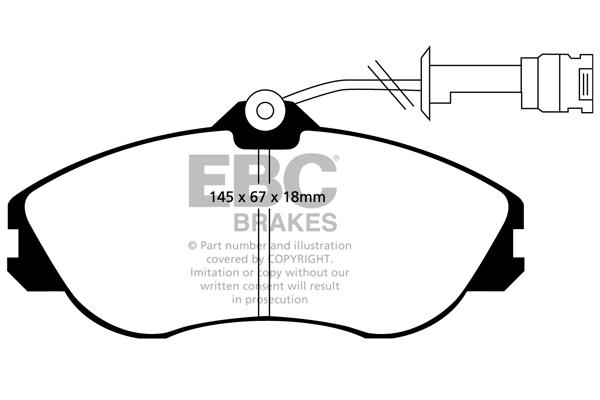 EBC DP711 Brake Pad Set, disc brake DP711