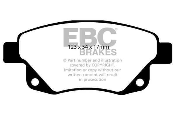 EBC DP1918 Brake Pad Set, disc brake DP1918
