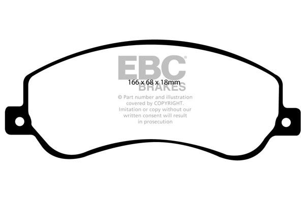EBC DP1917 Brake Pad Set, disc brake DP1917