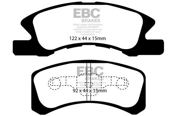 EBC DP1915 Brake Pad Set, disc brake DP1915