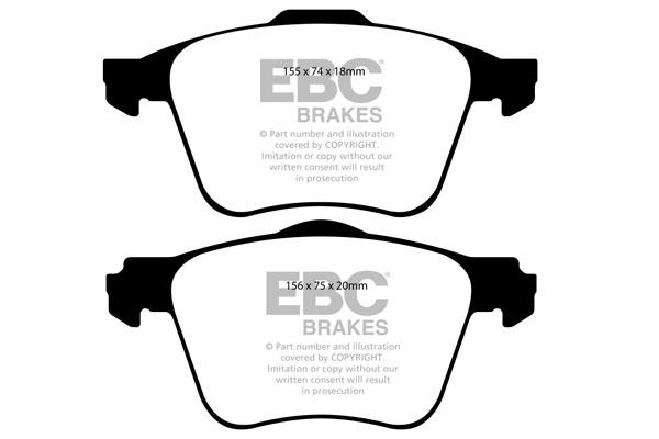 EBC DP1914 Brake Pad Set, disc brake DP1914