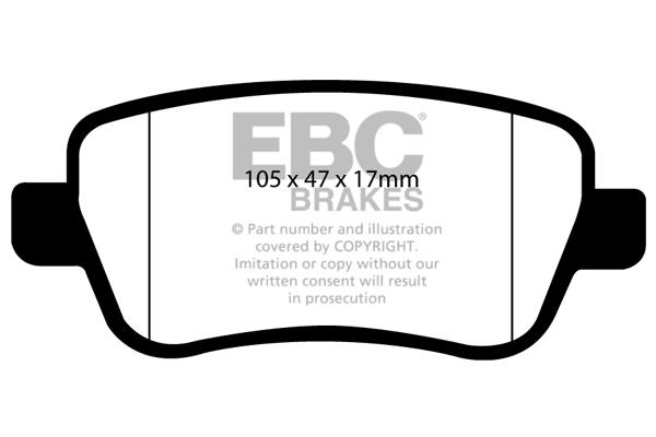 EBC DP1910 Brake Pad Set, disc brake DP1910
