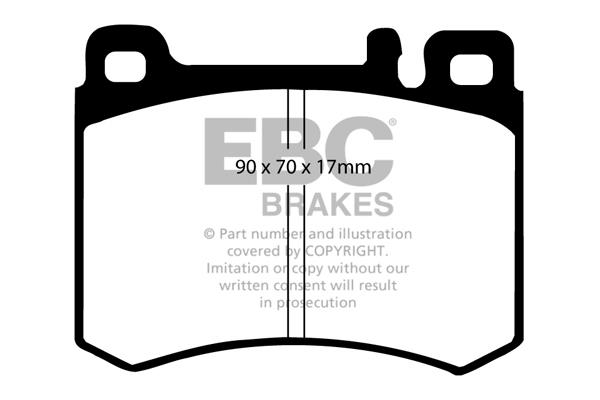 EBC DP681 Brake Pad Set, disc brake DP681