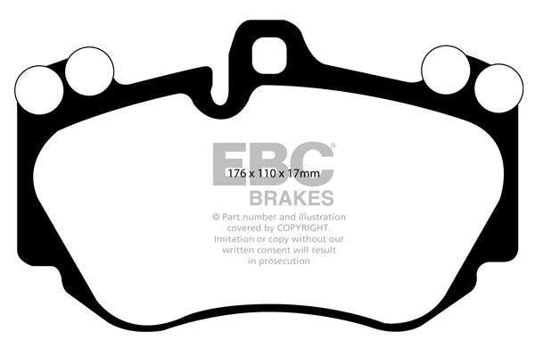 Brake system parts Lamborghini: DP1905 EBC Brake pad set