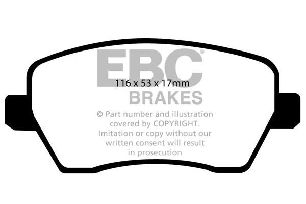 EBC DP1903 Brake Pad Set, disc brake DP1903