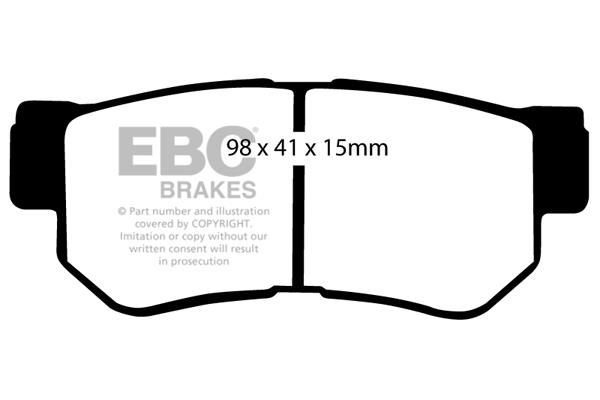 EBC DP1392 Brake Pad Set, disc brake DP1392