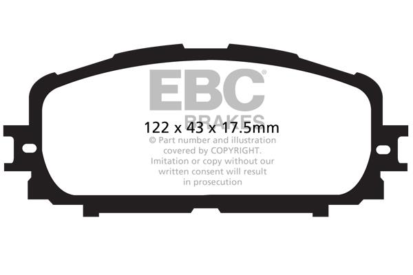 EBC DP1897 Brake Pad Set, disc brake DP1897