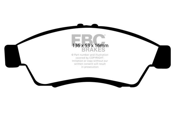 EBC DP1390 Brake Pad Set, disc brake DP1390