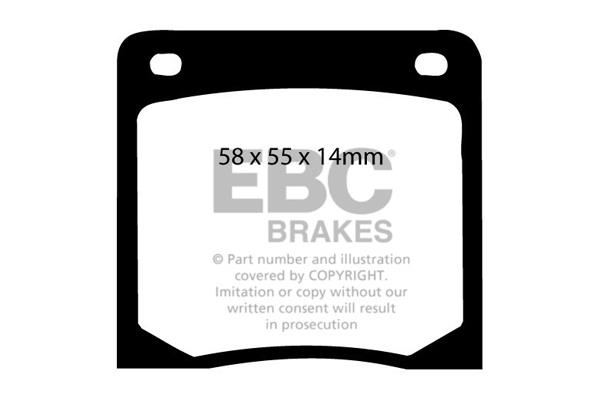 Brake pad Nissan Cherry: DP139 EBC Brake pad set