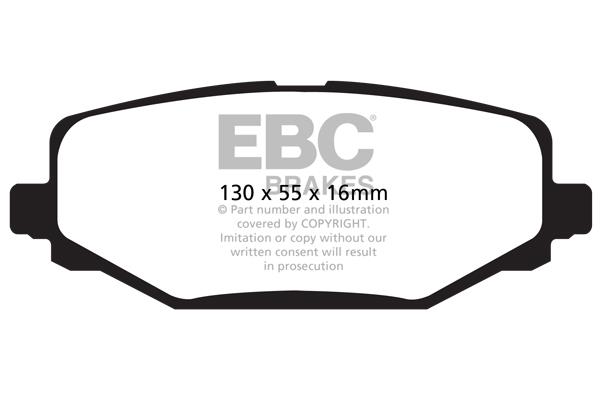 EBC DP1889 Brake Pad Set, disc brake DP1889