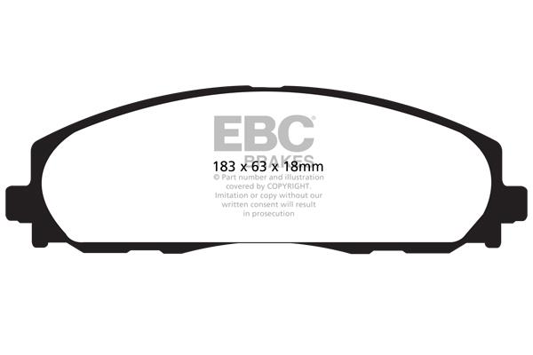EBC DP1888 Brake Pad Set, disc brake DP1888